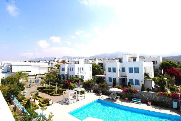 Twin Villa with Sea View Near Golf Courses in Girne Karaagaç