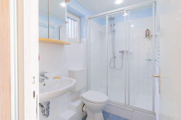 Badezimmer im Hobbyraum 