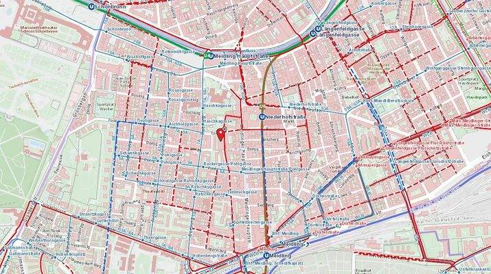 Screenshot Stadtplan