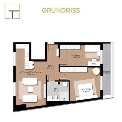 Moderne 3-Zimmer-Wohnung