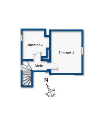 Grundrissskizze Obergeschoss
