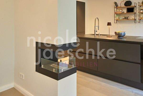 Kamin mit Gas befeuert