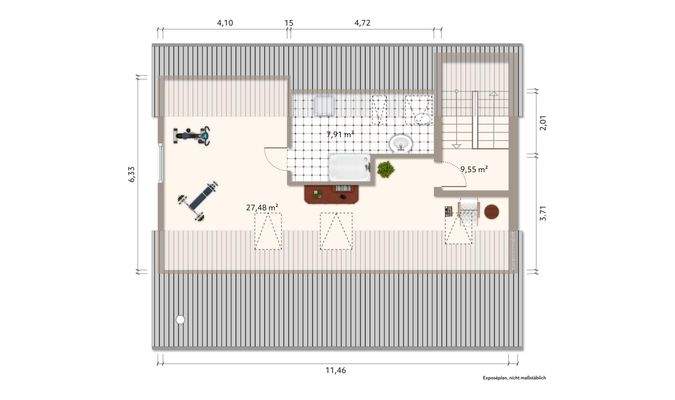 Ploch_Wohnen DG_Grundriss