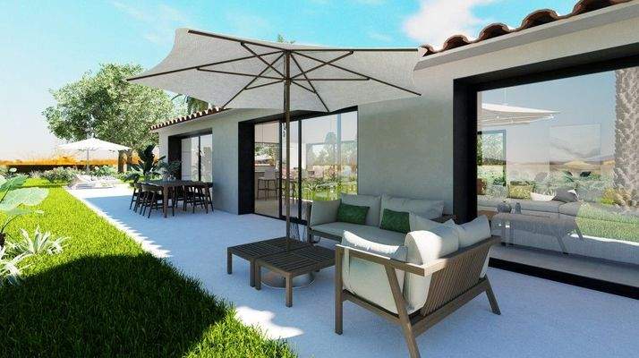 Grundstück zum Verkauf mit Projekt für exklusive Finca in Llucmajor, Mallorca