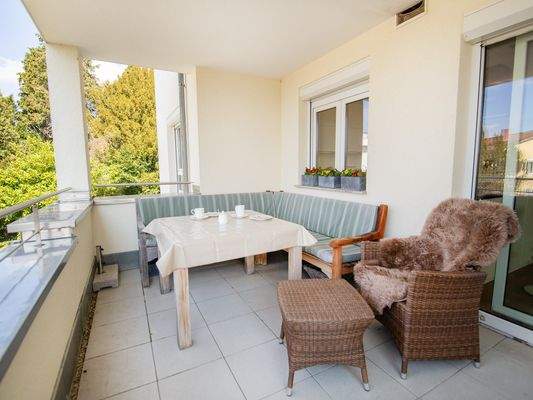 Blick in die Loggia