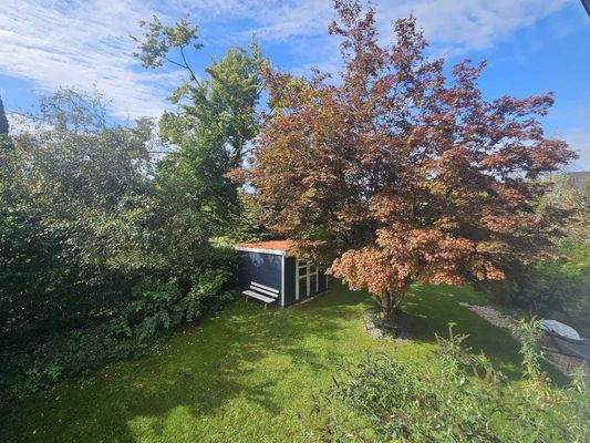 Blick aus dem Wohn/-Schlafzimmer kleine Wohnung 