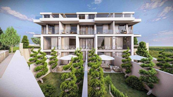 House with Pool in a Sea-View Complex in Antalya Kalkan