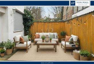 Wohnbeispiel Innenhof Gestaltung KI