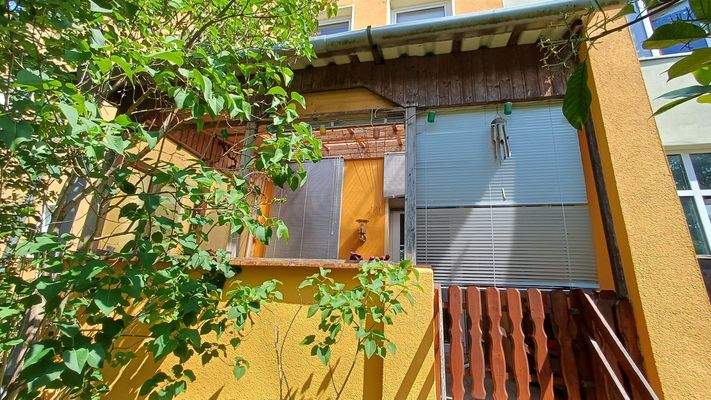 Veranda im Hochparterrebereich