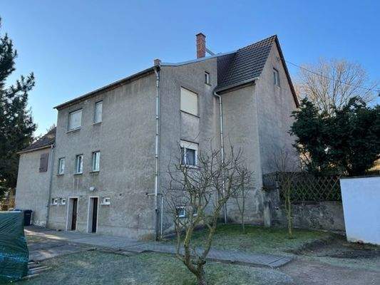 Ansicht Gartenseite mit Anbau