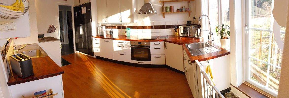 Küche mit 2 Spülbecken