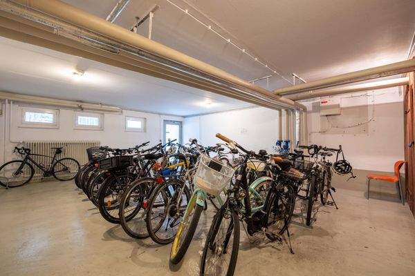 Fahrradraum mit Außenzugang