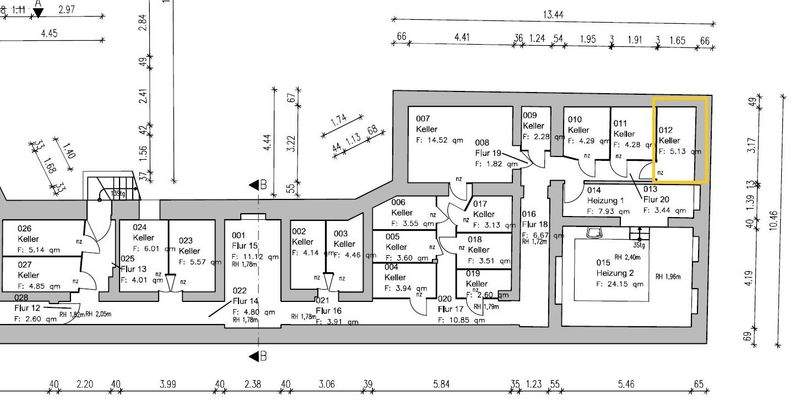 Grundriss Keller