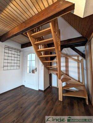 Treppe zum Spitzboden