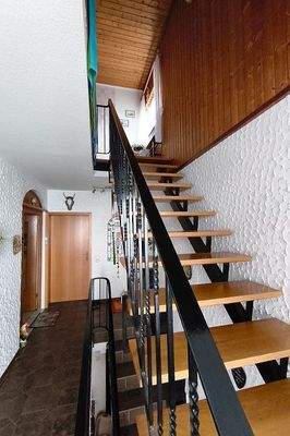 Treppe zum Dachgeschoss