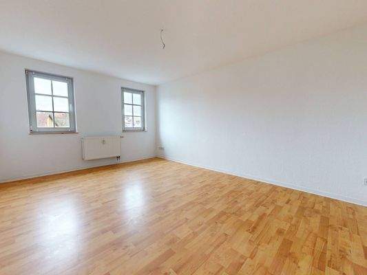 Ansicht I: Wohn- und Esszimmer