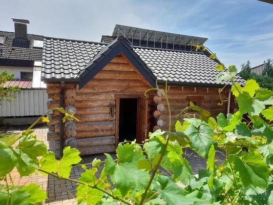 Blockhaus mit Sauna