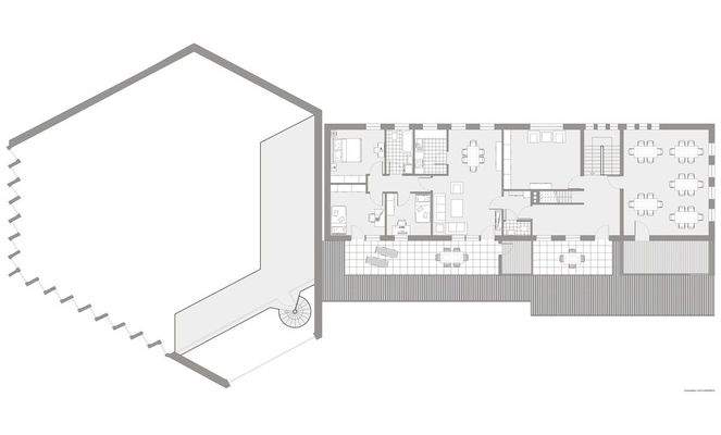 Skizze Kirche/ Gemeindezentrum OG