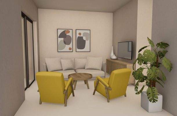 Kreta, Paralia Kourna: Schöne Maisonette im Bau zu verkaufen