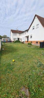 Blick auf beide Häuser 