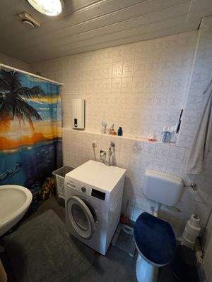 Badezimmer einer Mietwohnung