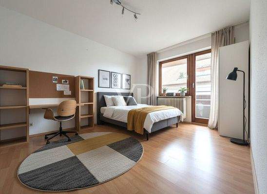 Schlafzimmer OG (digitales Staging)