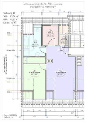 Grundriss der Wohnung