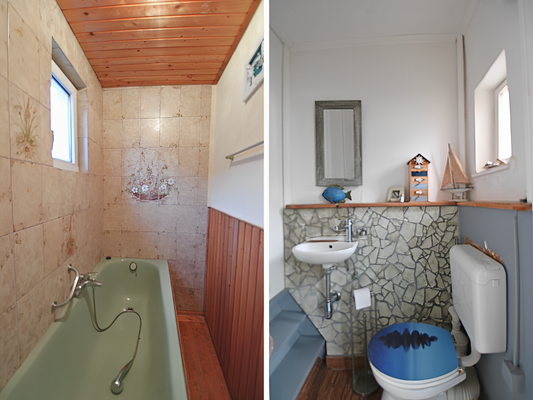 Badezimmer 2 und WC Vorderhaus 
