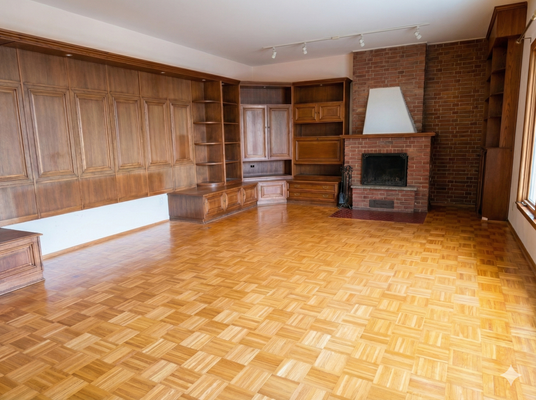 Wohnzimmer EG mit Kamin