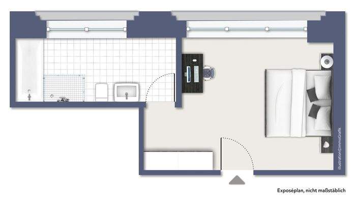 Grundriss Apartment 1