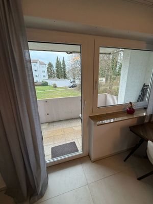 Blick auf den Balkon