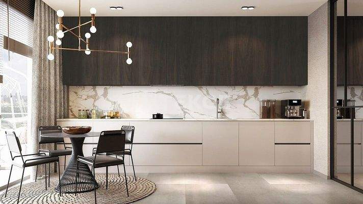 Apartments in the Project with Shopping Center on Eskisehir Road