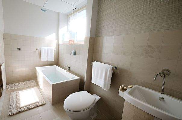 Illustriertes Badezimmer