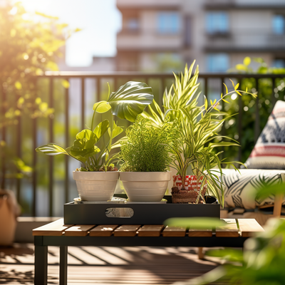 Entspannung auf dem Balkon 