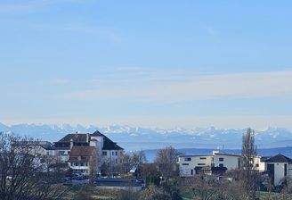 Bergsicht über Sankt-Leonhard (Winter)