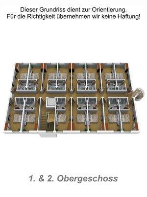 Grundriss 1. &amp; 2. OG