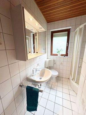 Das Duschbad im Erdgeschoss