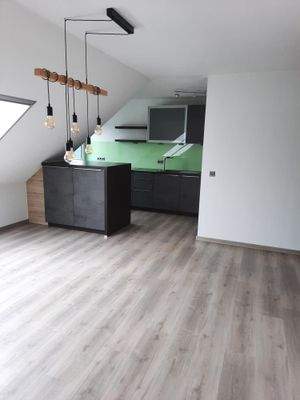 Küche mit Wohnbereich