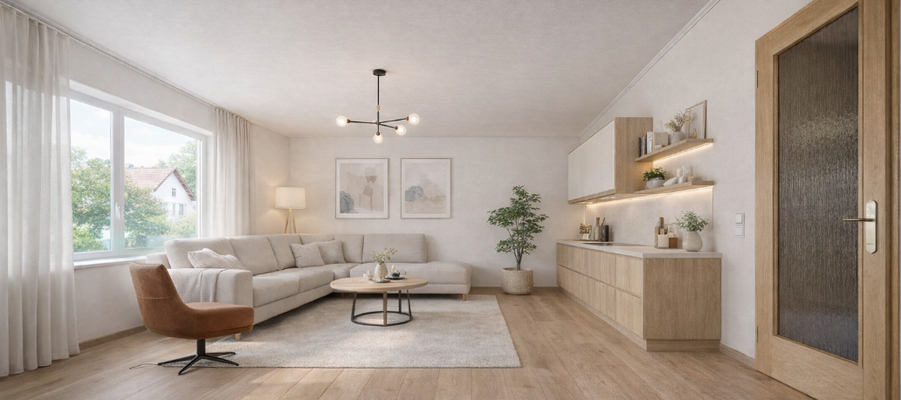 Wohnzimmer KI-Generiert