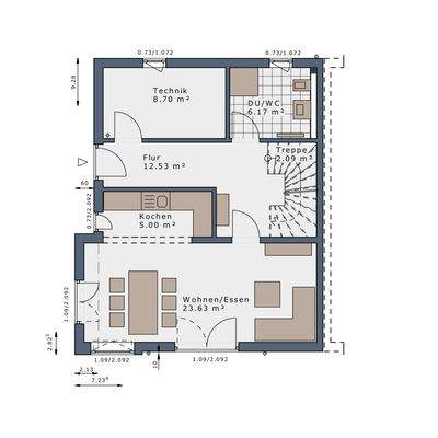 Grundriss Erdgeschoss