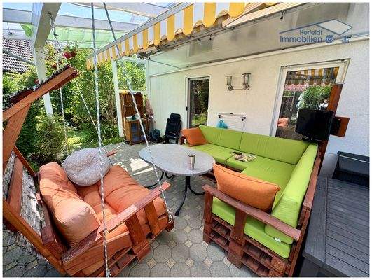 Geschützer Terrassenbereich