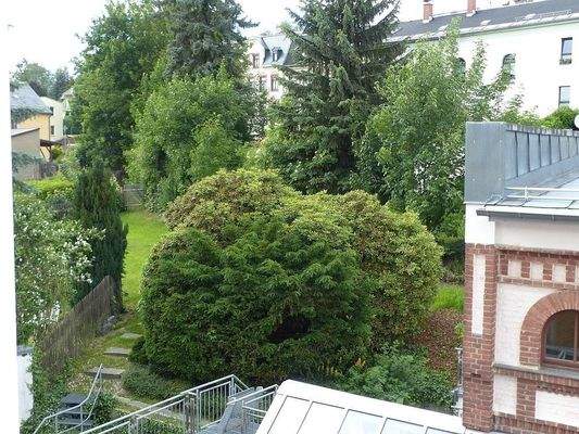 Aussicht auf den Garten