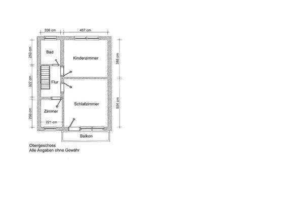 Grundriss Obergeschoss