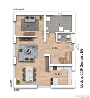 Jubiläumshaus S2 Erdgeschoss