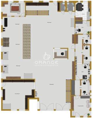 Grundriss Büro- und Produktionsfläche