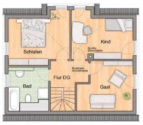 Grundriss Dachgeschoss 