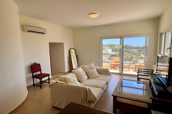 Kreta, Agios Nikolaos: Modernes Apartment mit bestem Meerblick zu verkaufen