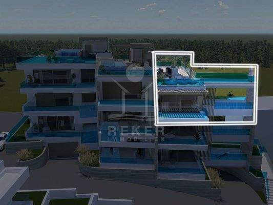 Luxuriöses Neubaupenthouse in Šibenik