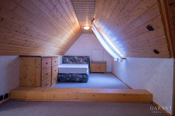 Spitzboden-Schlafbereich