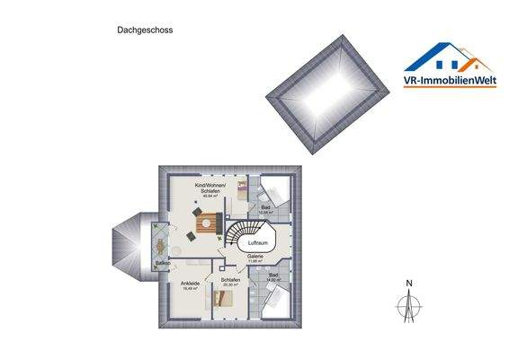 Grundriss Dachgeschoss